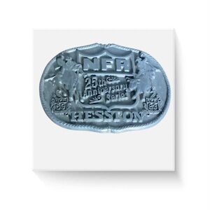 Vintage 1983 1st Edition 25th Anniversary Hesston NFR Belt Buckle